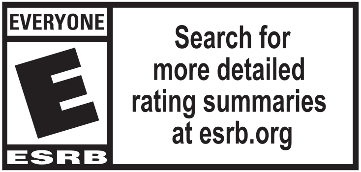 Рейтинг ESRB - E для всех - Посетите сайт ESRB.org для получения информации о рейтинге